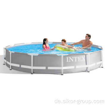 Sikor neues Design Schwimmbad Rechteckiger Metallrahmenpool beliebter Familien Hinterhof über dem Bodenrahmen Schwimmbad Pool